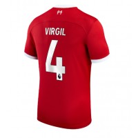 Moški Nogometni dresi Liverpool Virgil van Dijk #4 Domači 2023-24 Kratek Rokav
